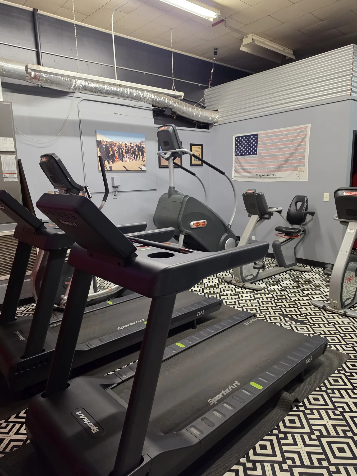 Treadmills and cardio equipment at Body Zone